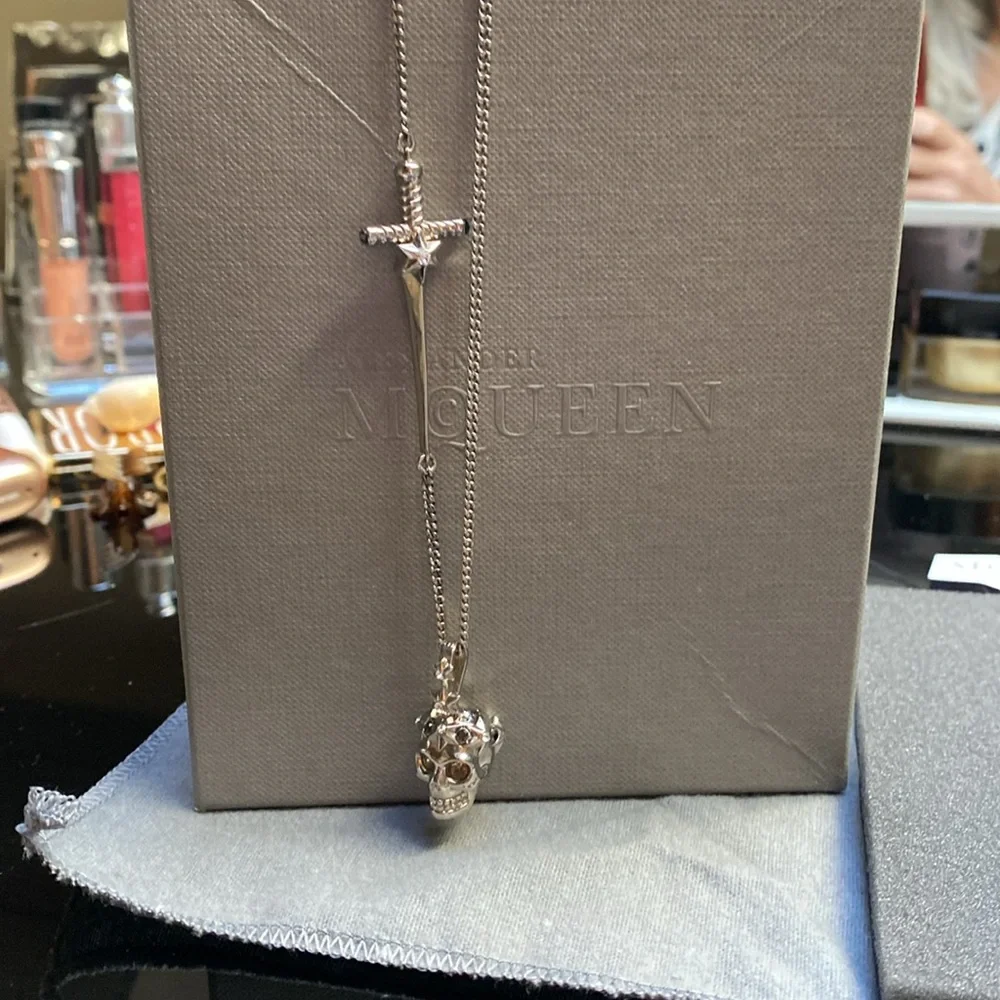 Alexander McQueen Skull and Sword Necklace